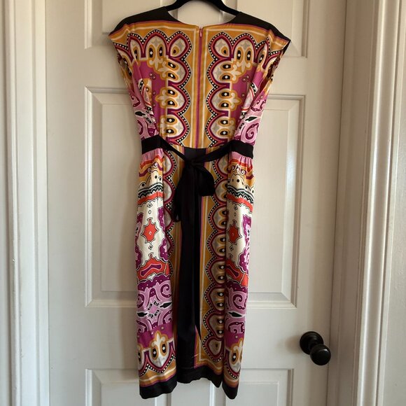 Vintage Nordstrom ECI Silk Foulard Dress - W size 12 - EUC - Picture 5 of 8